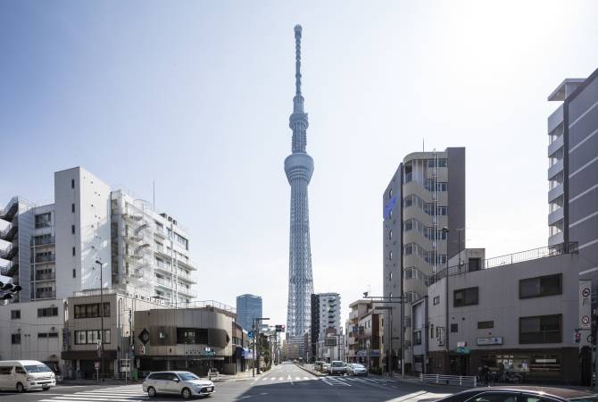 从下町看见的东京晴空塔