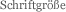 Schriftgröße