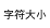 字符大小