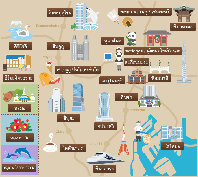 อันดับหนึ่ง 92+ ภาพพื้นหลัง แผนที่ท่องเที่ยวโตเกียว คมชัด