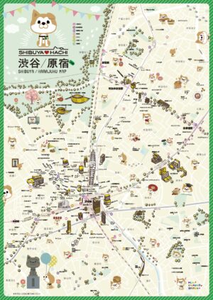SHIBUYA♡HACHI　SHIBUYA HARAJUKU MAP