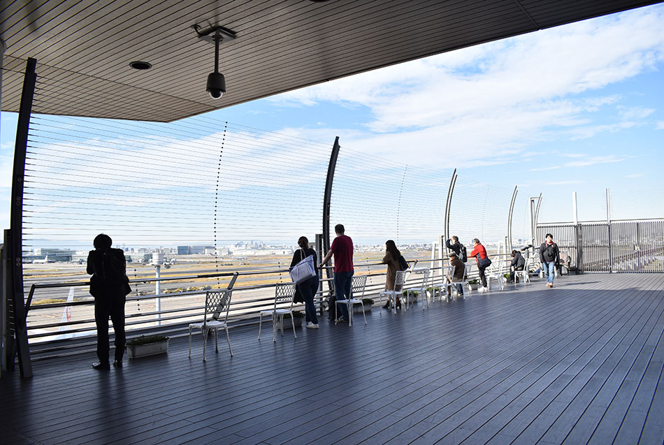 Aussichtsplattform am Flughafen Haneda