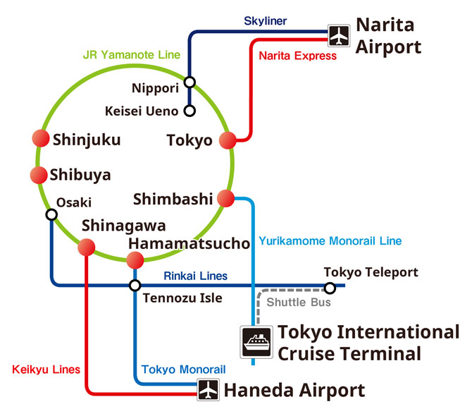 tokyo cruise map