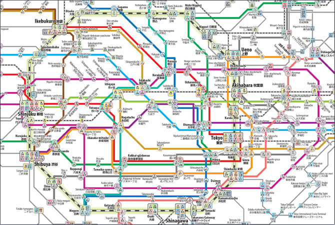 tokyo tourist attractions map