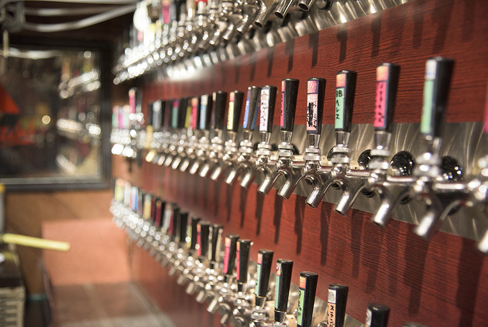 Popeye's beer taps