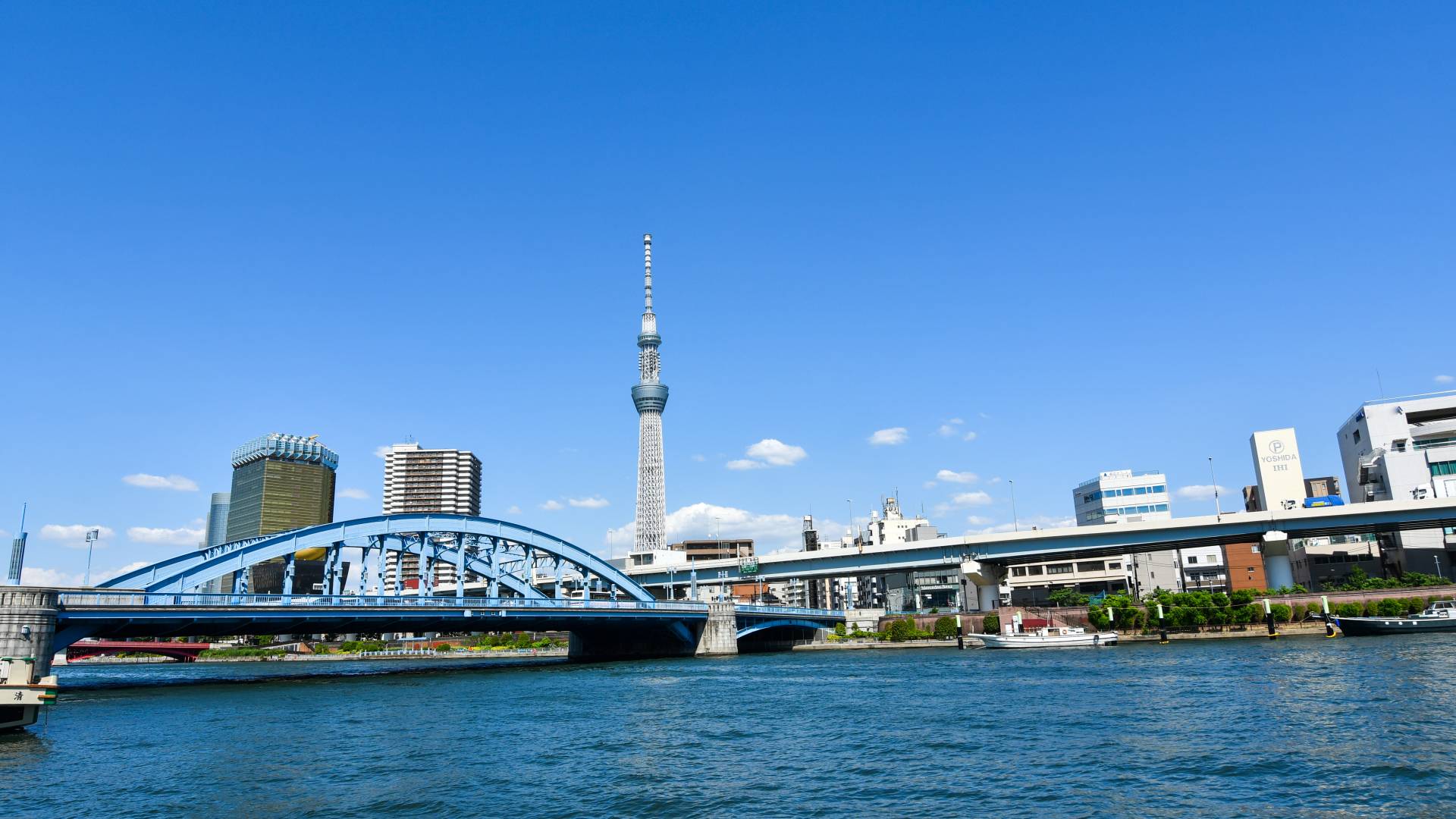 Take a walk along Sumida River