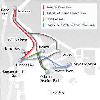 Water Bus Route Map