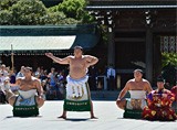 Yokozuna Dohyoiri at Meiji Jingu Shrine