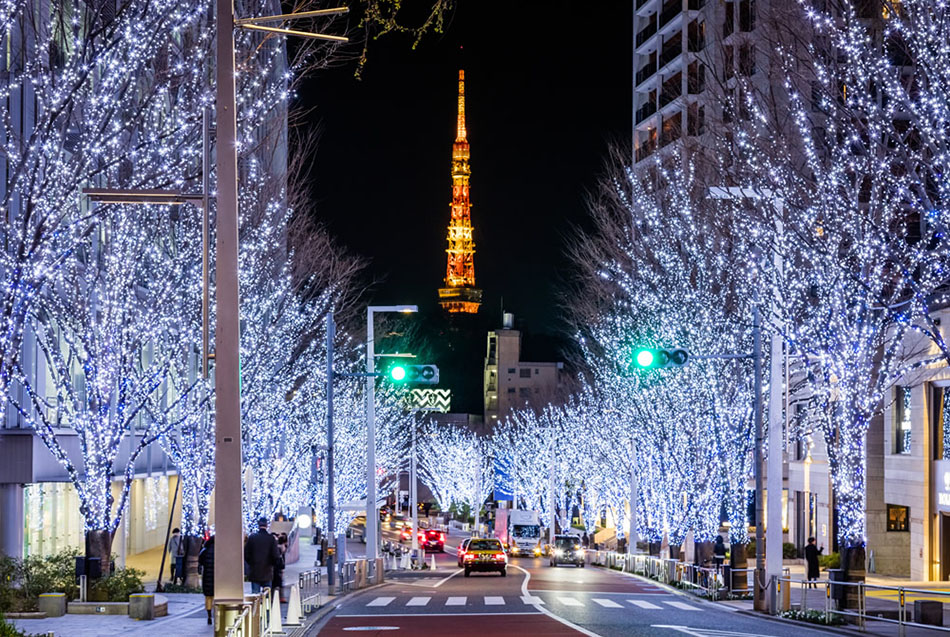 六本木ヒルズのけやき坂イルミネーション