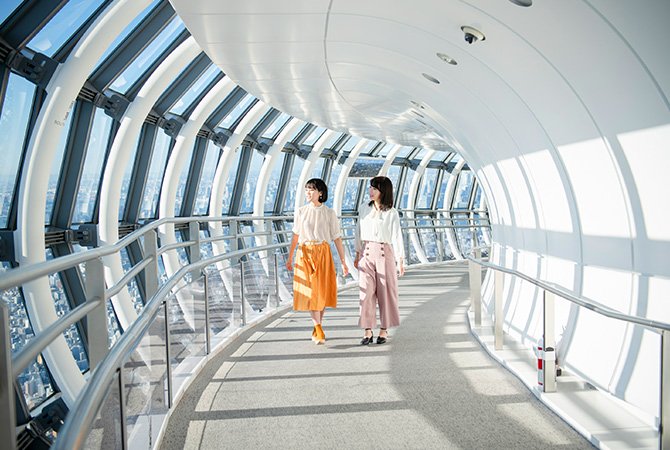 Taking a commemorative photo in TOKYO SKYTREE