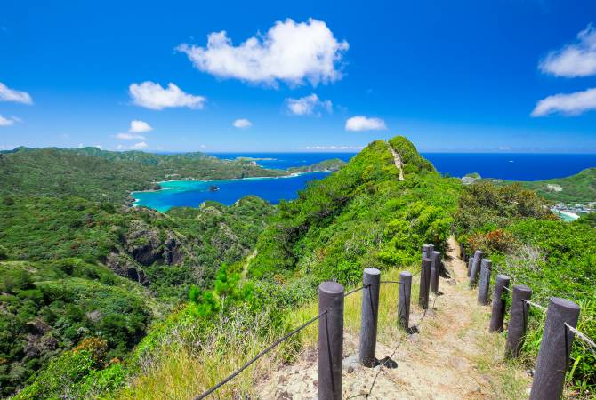 A trail in Kominato Beach