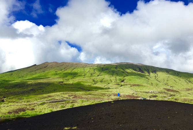 The mountainside of Mt. Oyama