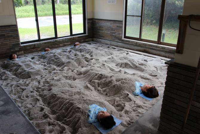 Baños de arena en Mamashita Onsen