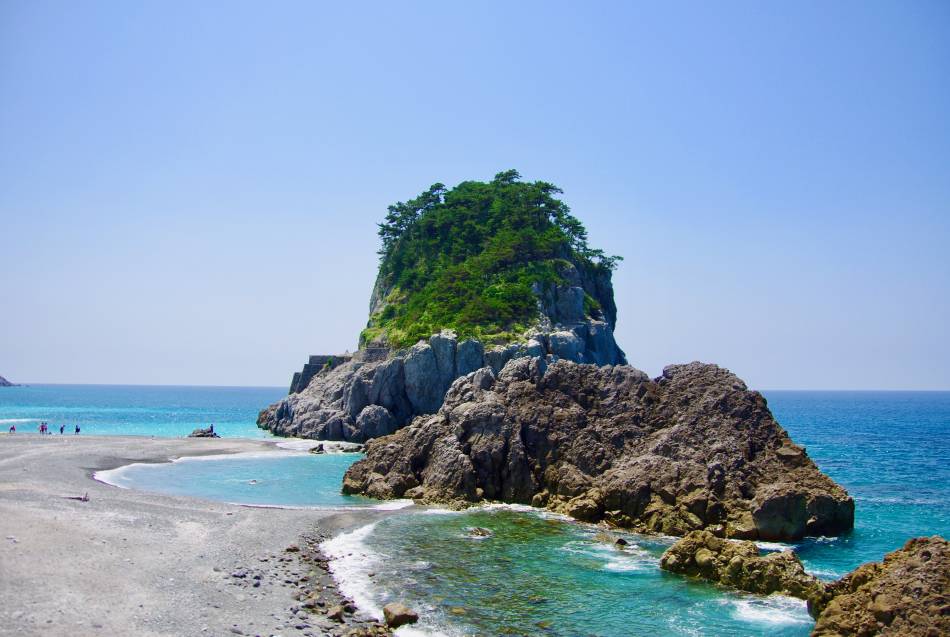 Lato nord della spiaggia di Mamashita