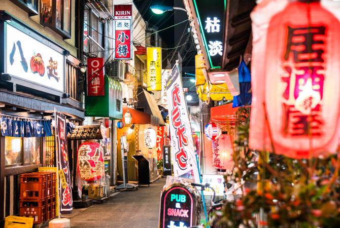  El barrio de restaurantes en Akabane