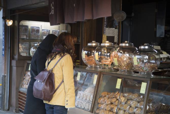 A Japanese-style confectionary store