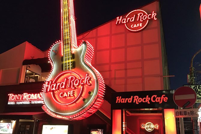 Eingang des Hard Rock Café