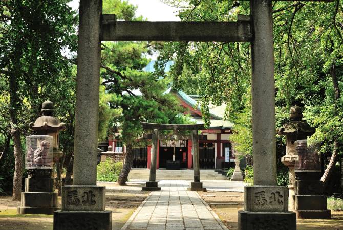 Torii am Shinagawa-jinja