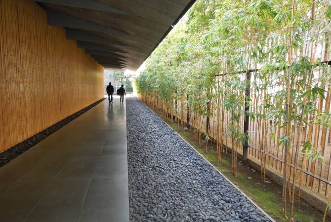 根津美術館の廊下