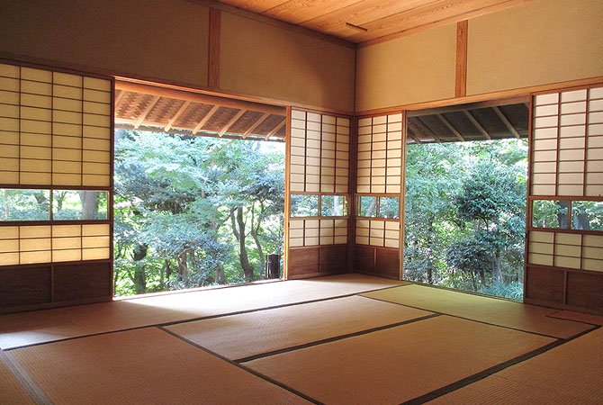 La Casa Kyu Asakura (vista interior)