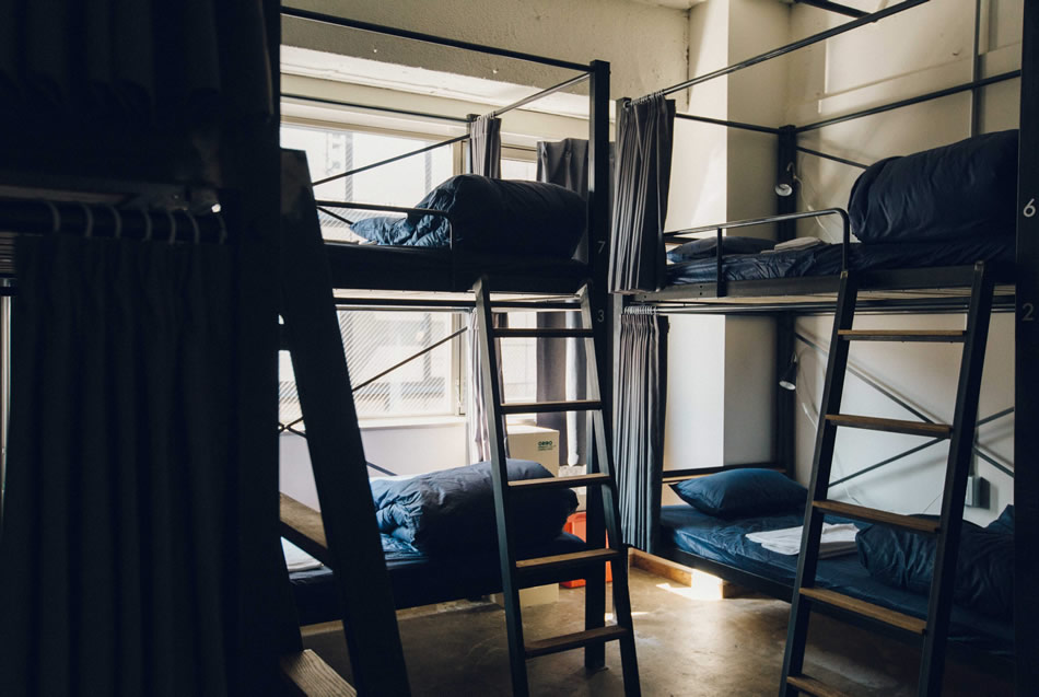 Gästezimmer in einem Hostel