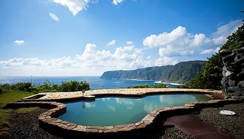 Freiluftbad im Miharashi-no-yu