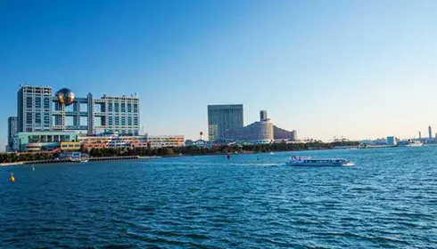 수상버스에서 본 오다이바