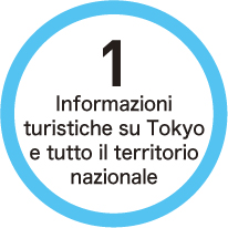 1 Informazioni turistiche su Tokyo e tutto il territorio nazionale